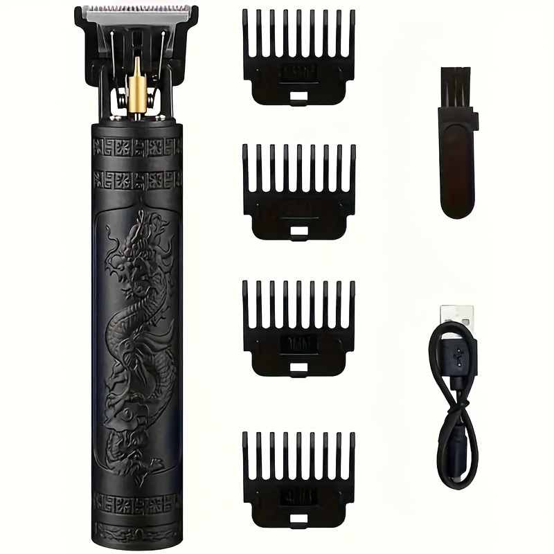 TEMU Experience A Professional Men's Rechargeable Hair Clipper! A Wireless Trimmer With Usb Charging Hair Cutting Simple And Fashionable, An Ideal Gift!
