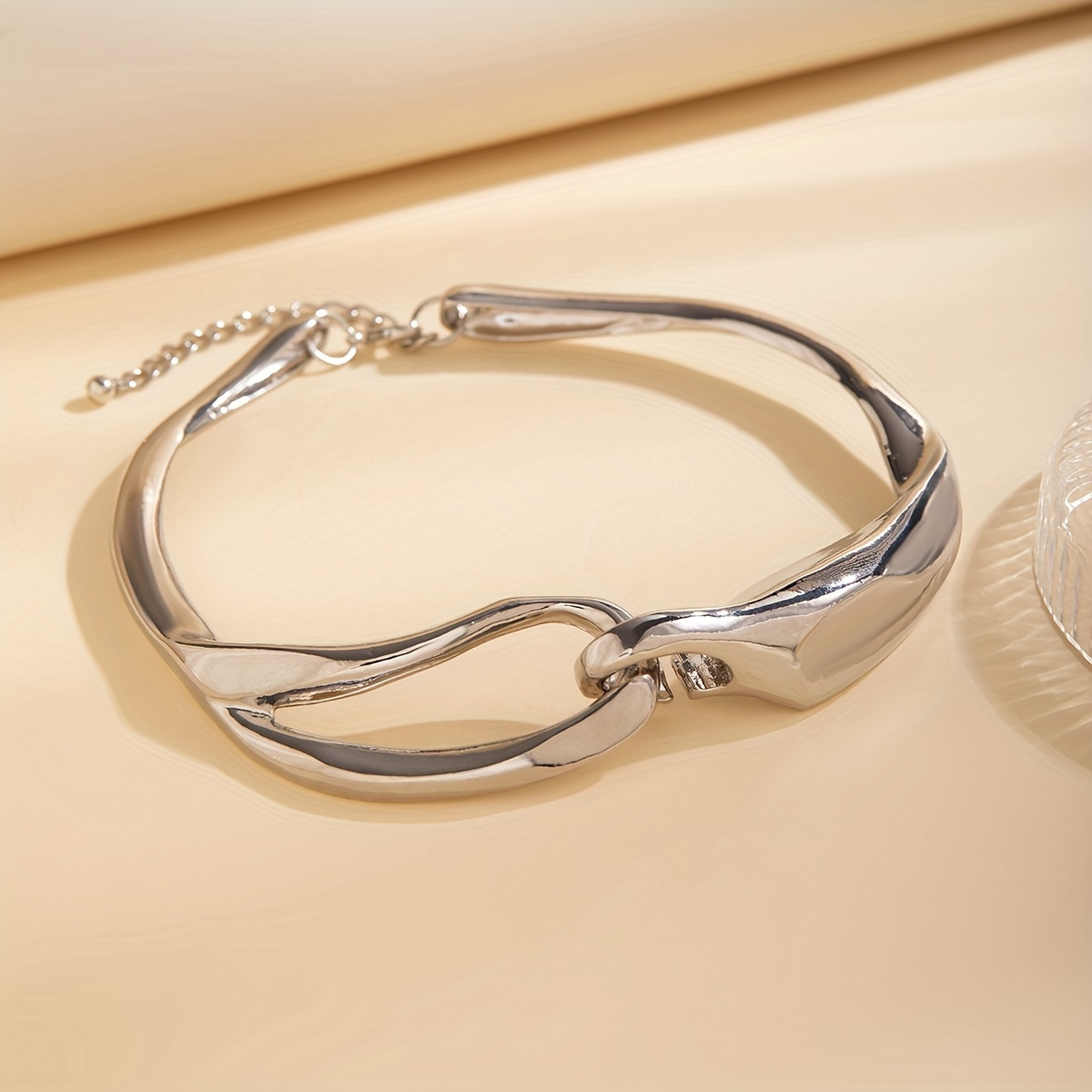 Punk Abstract Golden Buckle Collar - Versatile for Ladies