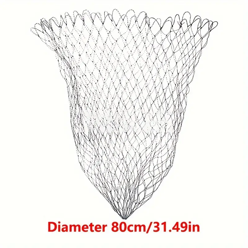 Replacement Collapsible Fishing Nets Rubber Mesh Fish Catch Trap