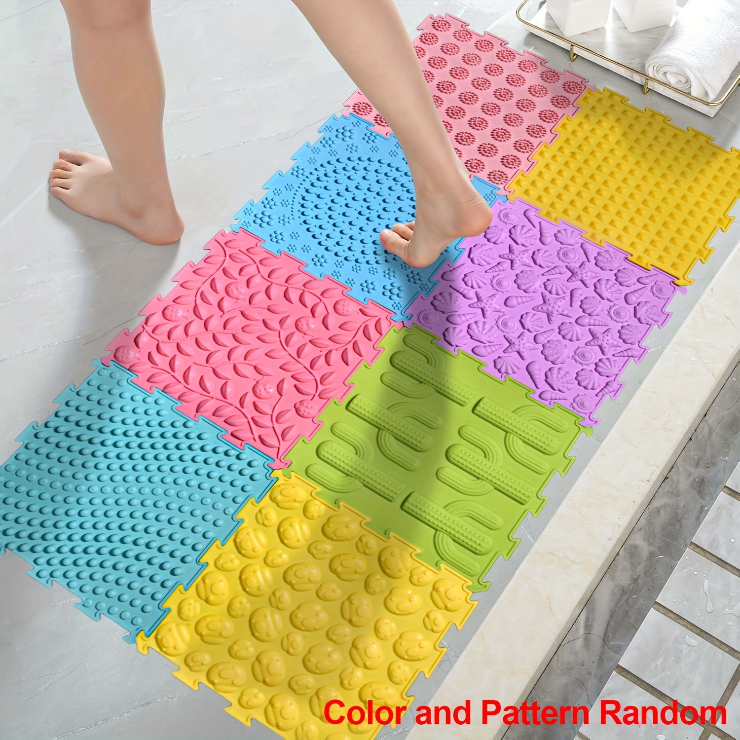 8pcs Interlocking Pilates Floor Mats for Home Fitness