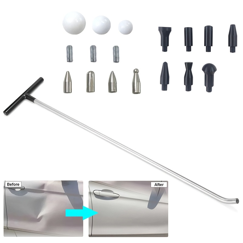 Dent Removal Rods Car Crowbars Paintless Dent Repair Tool Kit