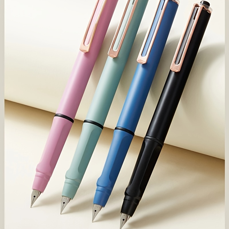 Jomewory Retractable Press, 6 Press Type Refillable Fine Nib Pens For Writing And Painting