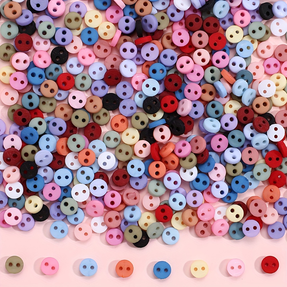 

Lot de boutons de 4mm de assorties , scrapbooking et - Matériau en résine