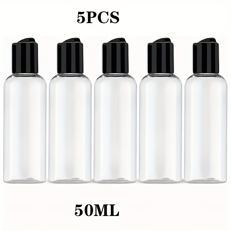 3/5pcs 50ml Travel Bottles For Toiletries, Leak-proof Plastic Empty Containers