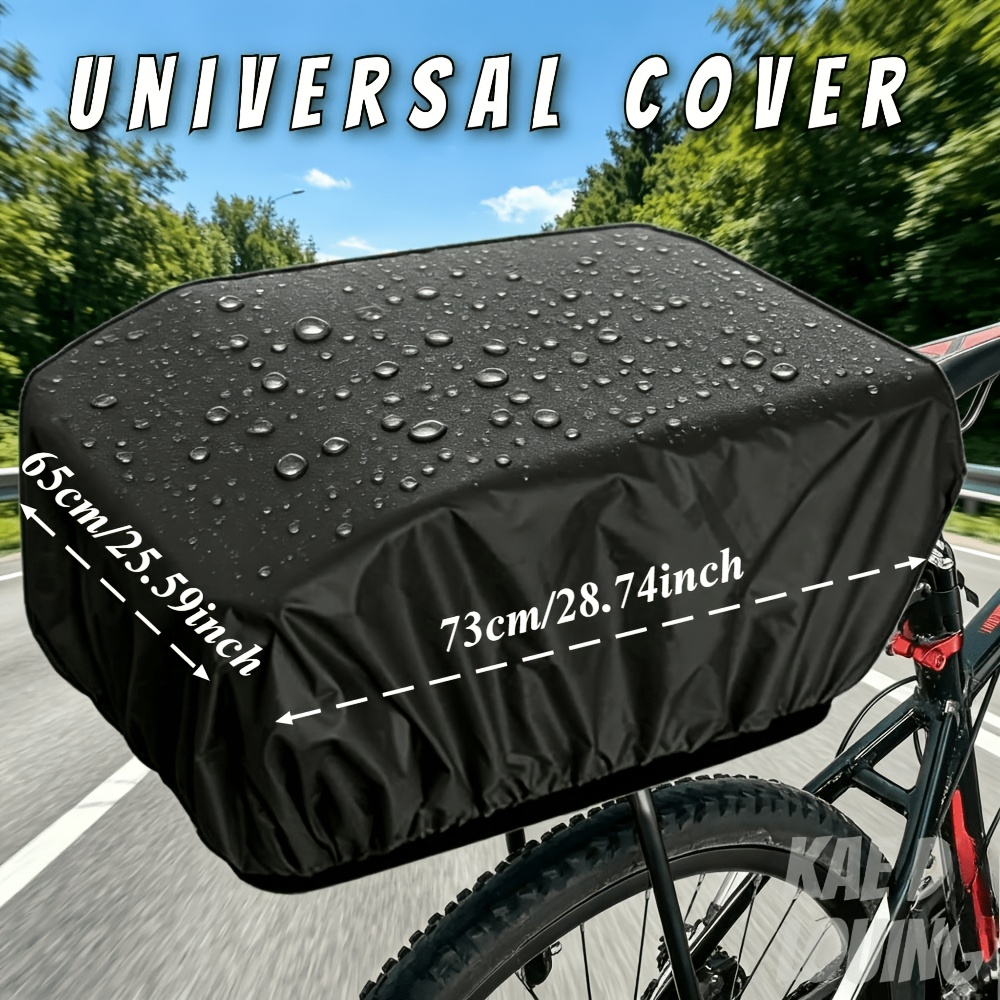 E-shop 2er-Set Fahrradkorb Abdeckungen 35L und kleiner Universalgröße Oxford-Gewebe Strapazierfähiges Material Geeignet für Mountainbikes Flexibel