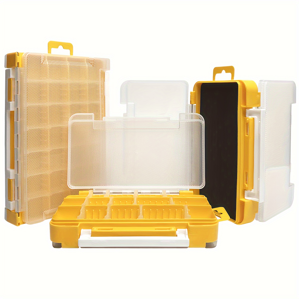 1pc Plastic Divided Sorting Storage Box, Portable Parts Box Container,  Household Screw Box Tool Box, Electronic Accessories Box Container,  Multipurpos