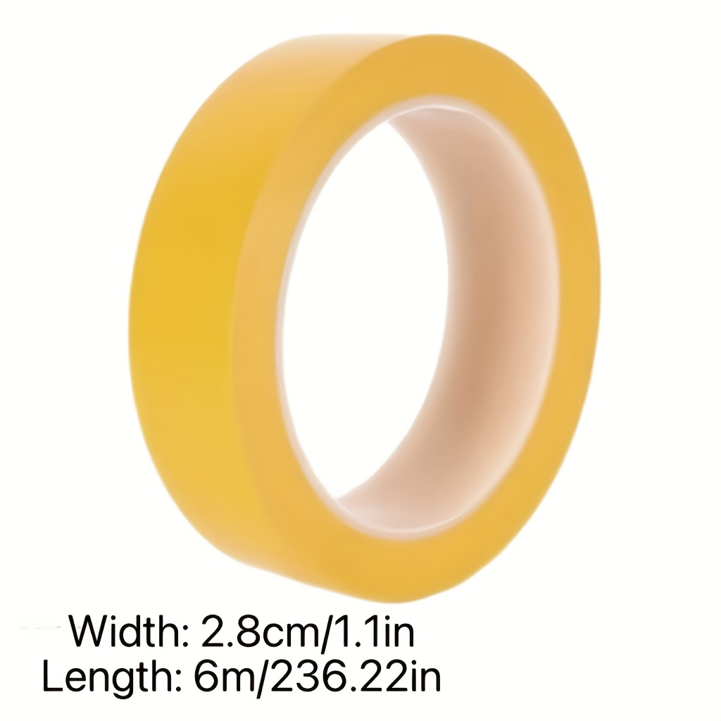 TEMU 1 Roll Super Strong Adhesive Double-sided Tape, With Fiberglass Mesh, Suitable For Walls And Glass. Transparent Installation And Fixing, Wall