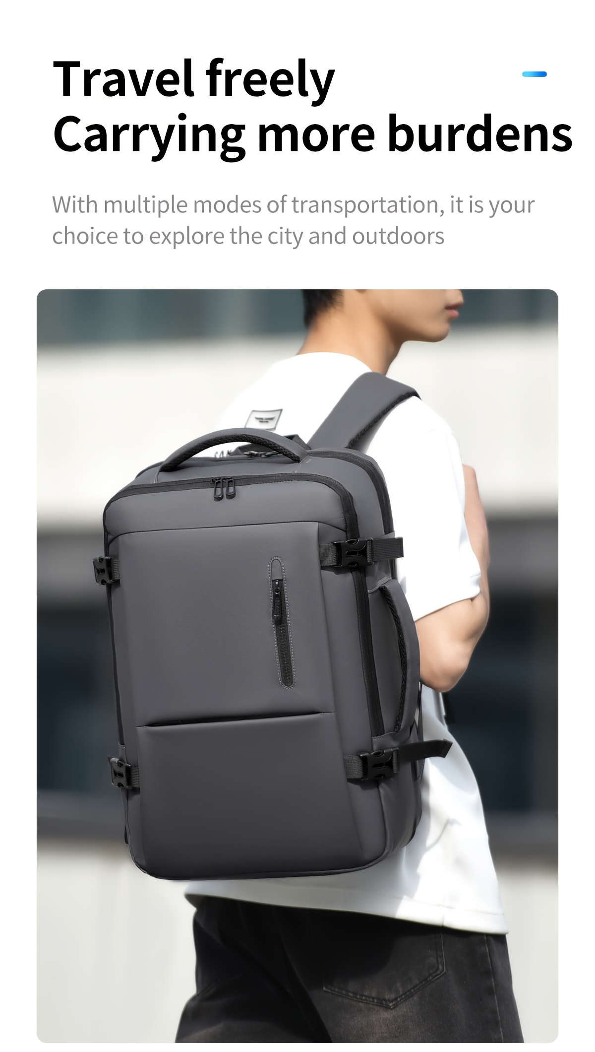 Mochila unisex WEIXIER, bolsa de viaje, bolso de mano, mochila unisex, bolsa para portátil, gran capacidad, función deportiva, mochila abierta a 180°, bolsa de equipaje para fines de semana, bolsa de negocios, bolsa de viaje de negocios, mochila escolar, expansible, compartimento independiente para computadora, adecuada para viajes escolares y de negocios, regalo para amigos y familiares.