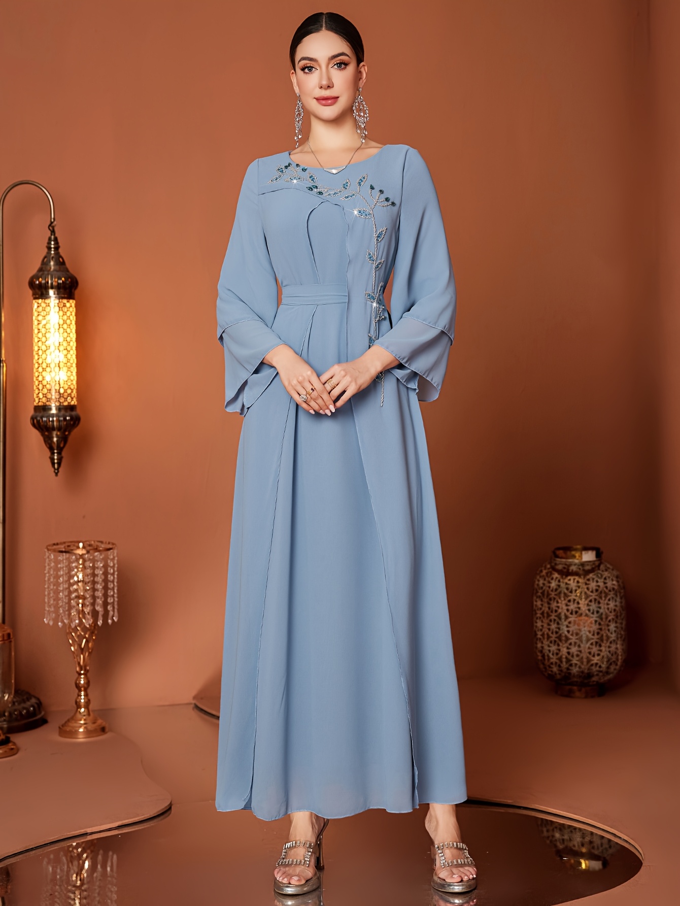 asymmetric overlay dress Asymmetric Flared Overlay A-line Dress