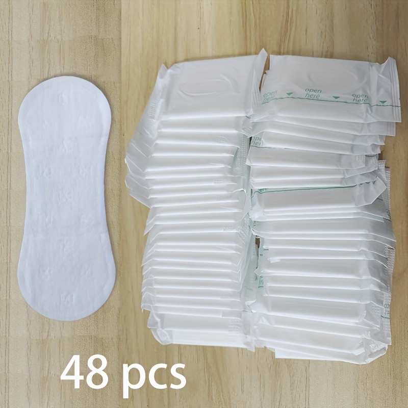 Image of Disposable Panty Liners, Ultra-thin And Small, 140mm (5.51in) Long, Easy To Carry, Suitable For Women' Underwear, Lightweight Absorption.