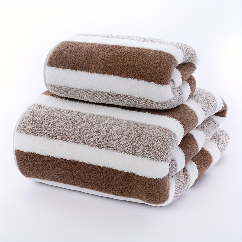 

High Absorbency Bath Towel Set For Men & Women - Hypoallergenic, Soft Polyester Knit, Ideal For Normal Hair Texture, Relaxed Hair Types - 1pc