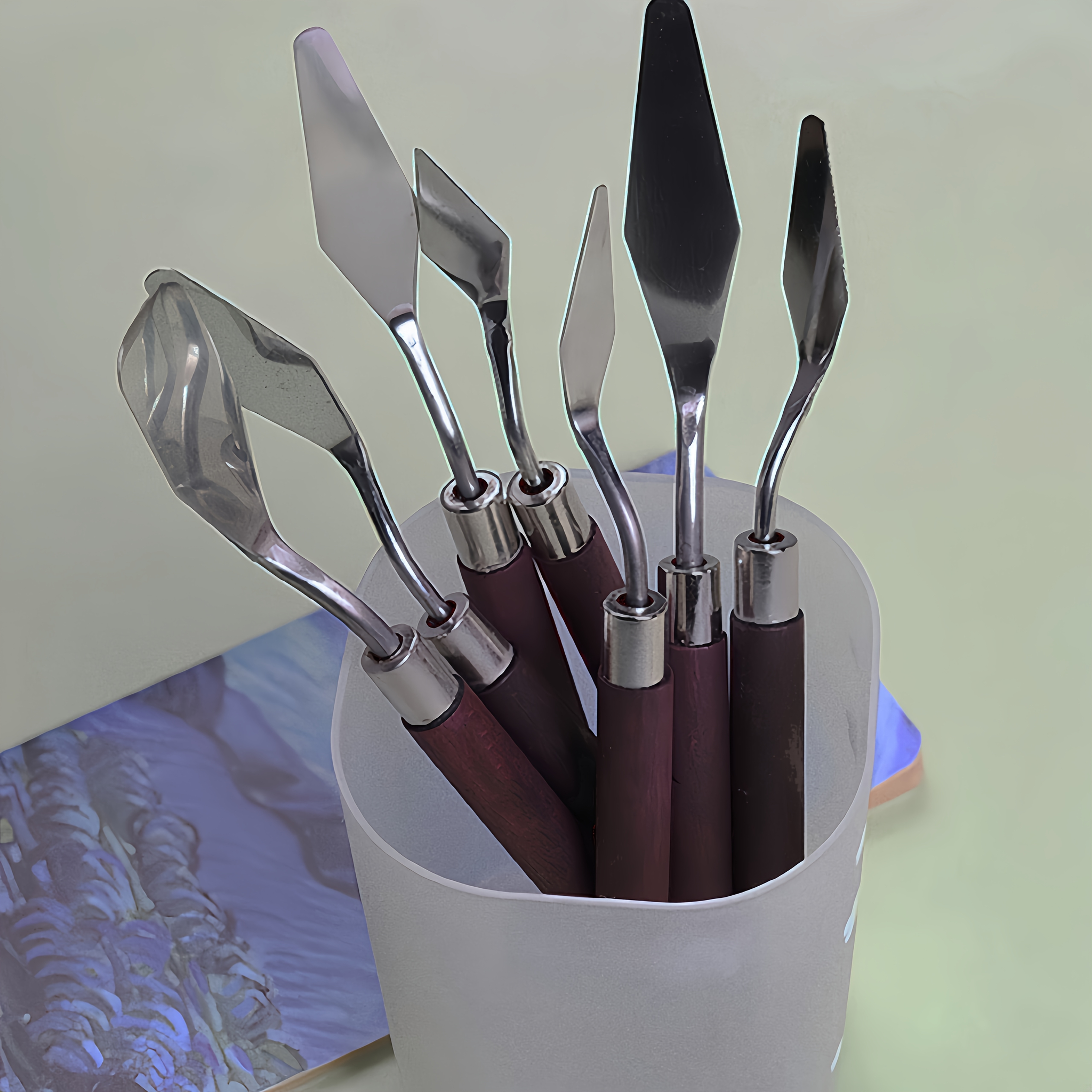 アートセット ステンレス 絵具・筆・パレット アートセット ステンレス 絵具・筆・パレット