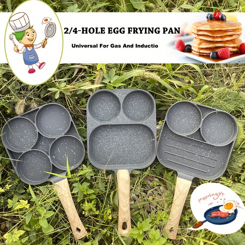 

Aluminum Alloy Egg Frying Pan - Imitation Wood , 1pc - Gas And Induction Cooktops - For , , Pancakes - To , For Cooking And , Cookware Battery, Uncharged, Safe