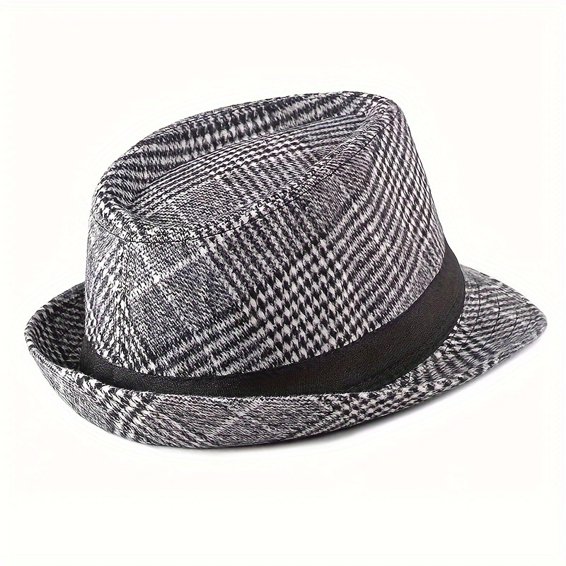 classic british fedora hat vintage gentleman jazz cap Temu France