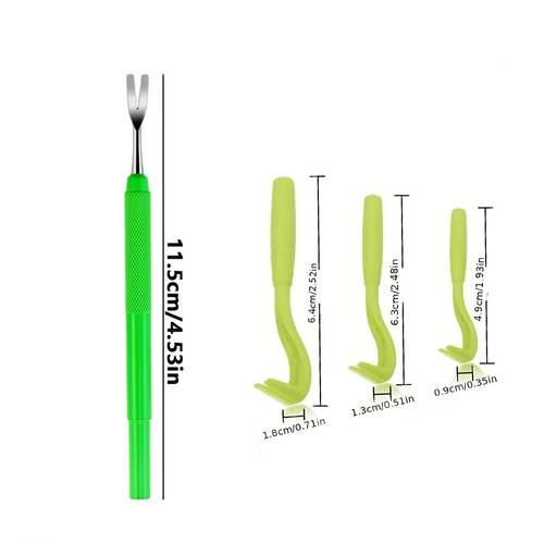 5pcs set of flea removal fork stainless flea clip with flea fork removal tool durable and suitable for long haired and short haired dogs and cats portable pet hygiene and care set for outdoor and home use