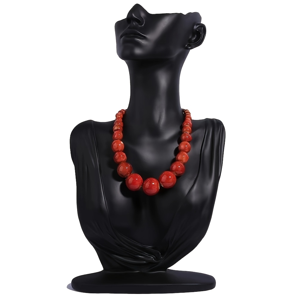 Handmade Bohemian Ceramic Bead Layered Necklace