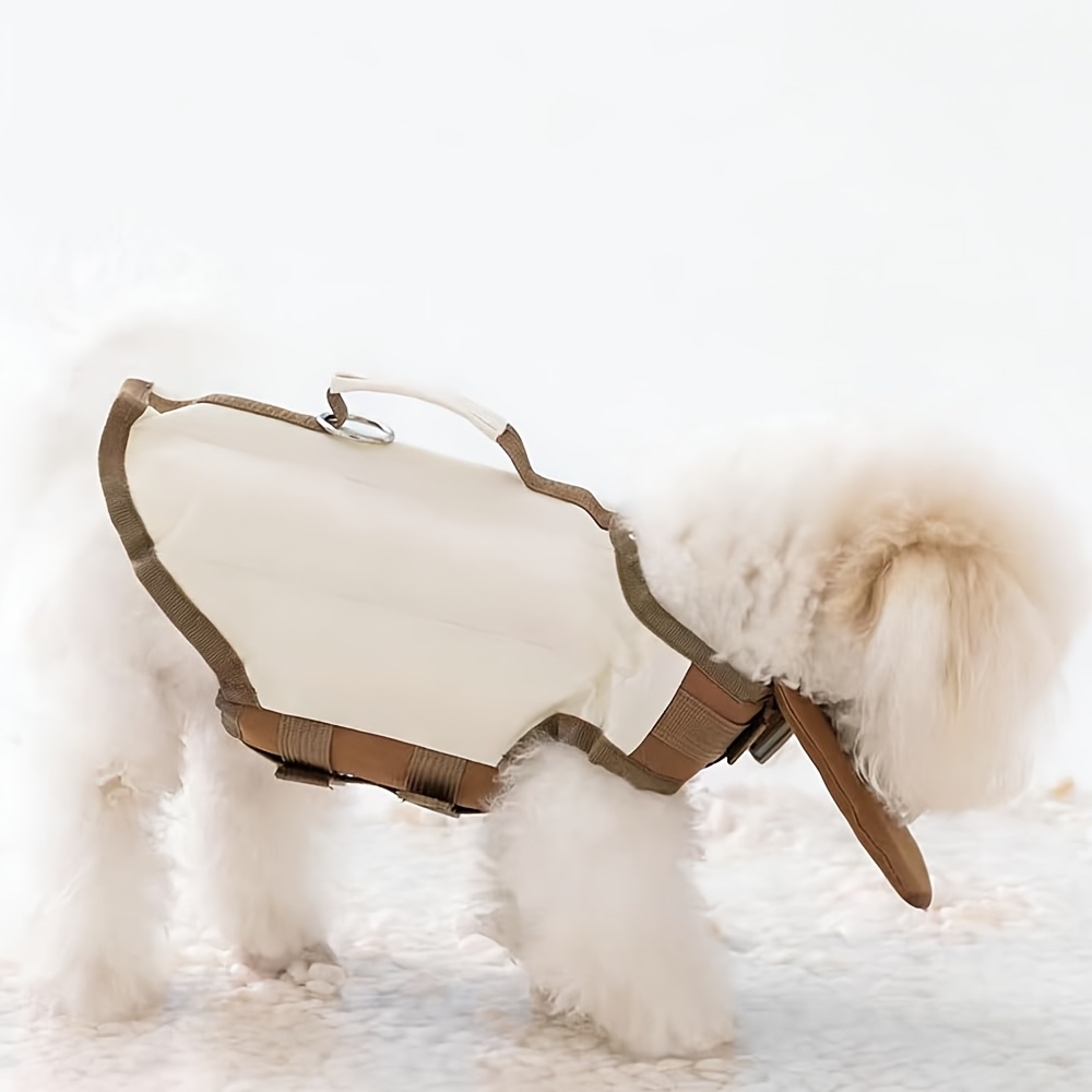 TEMU Gilet salvagente per animali domestici, Costume da bagno per cani, Taglia per cani di e media taglia, Abbigliamento estivo per cani,