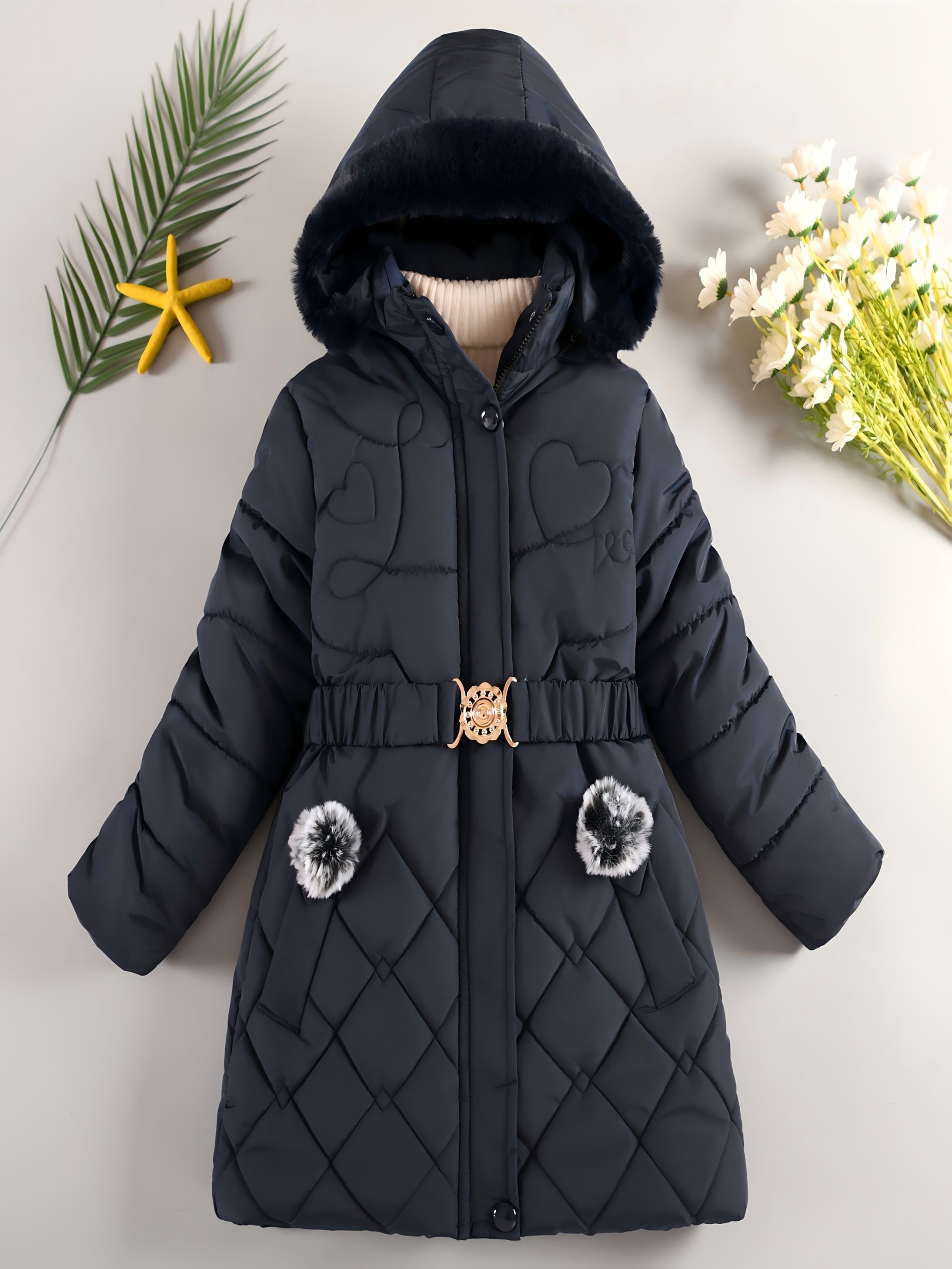 girls winter coats sold on Temu United States