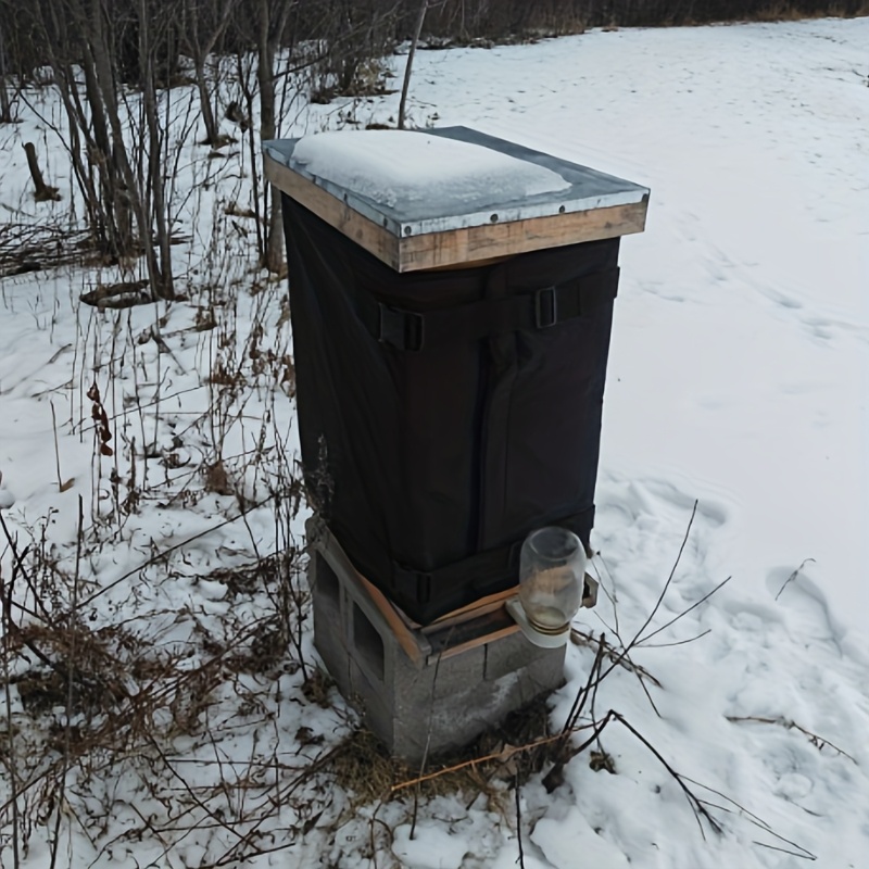 Zimné úľové balenia pre 8 a 10 rámových úľov Nastaviteľné úľové balenia pre včelárske potreby, vodotesné, vetruodolné, ľahké, opakovane použiteľné,