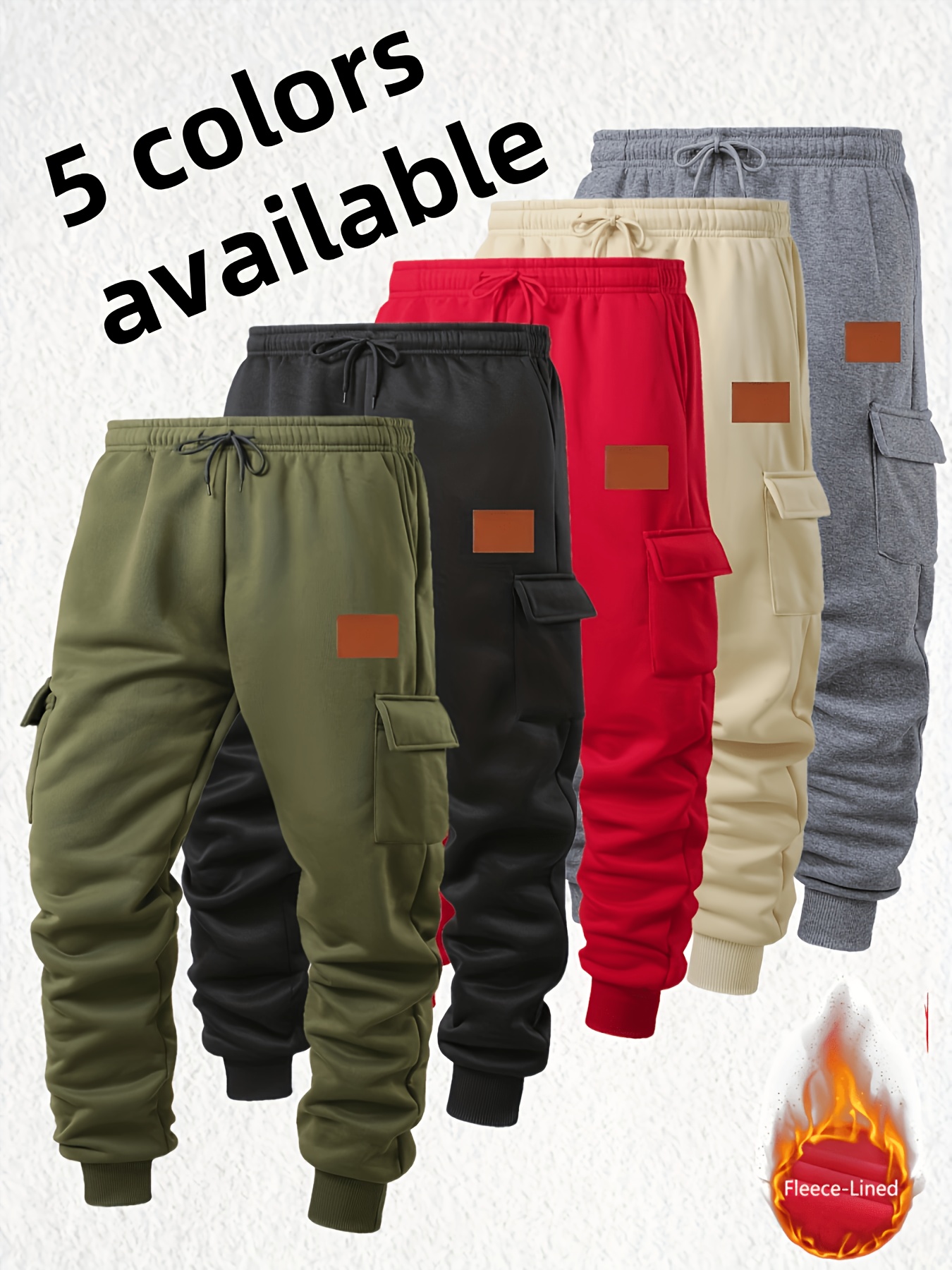Men's Casual Warm-up Workwear Sweatpants, Suitable for Autumn and Winter, Ideal for Casual Outdoor Sports and Dates, the Best Gift for Men