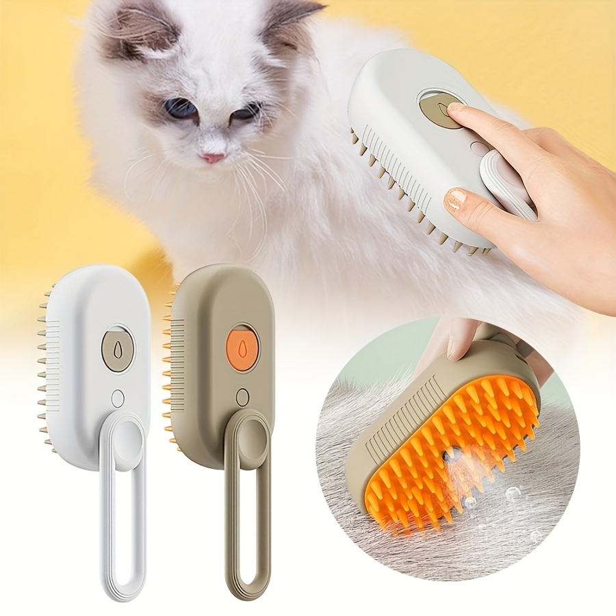 Peigne à Vapeur pour Animaux de Compagnie pour Démêler et Désépaissir - Pas de Bain Nécessaire, Brosse de Toilettage Spécialisée pour Chats et Chiens