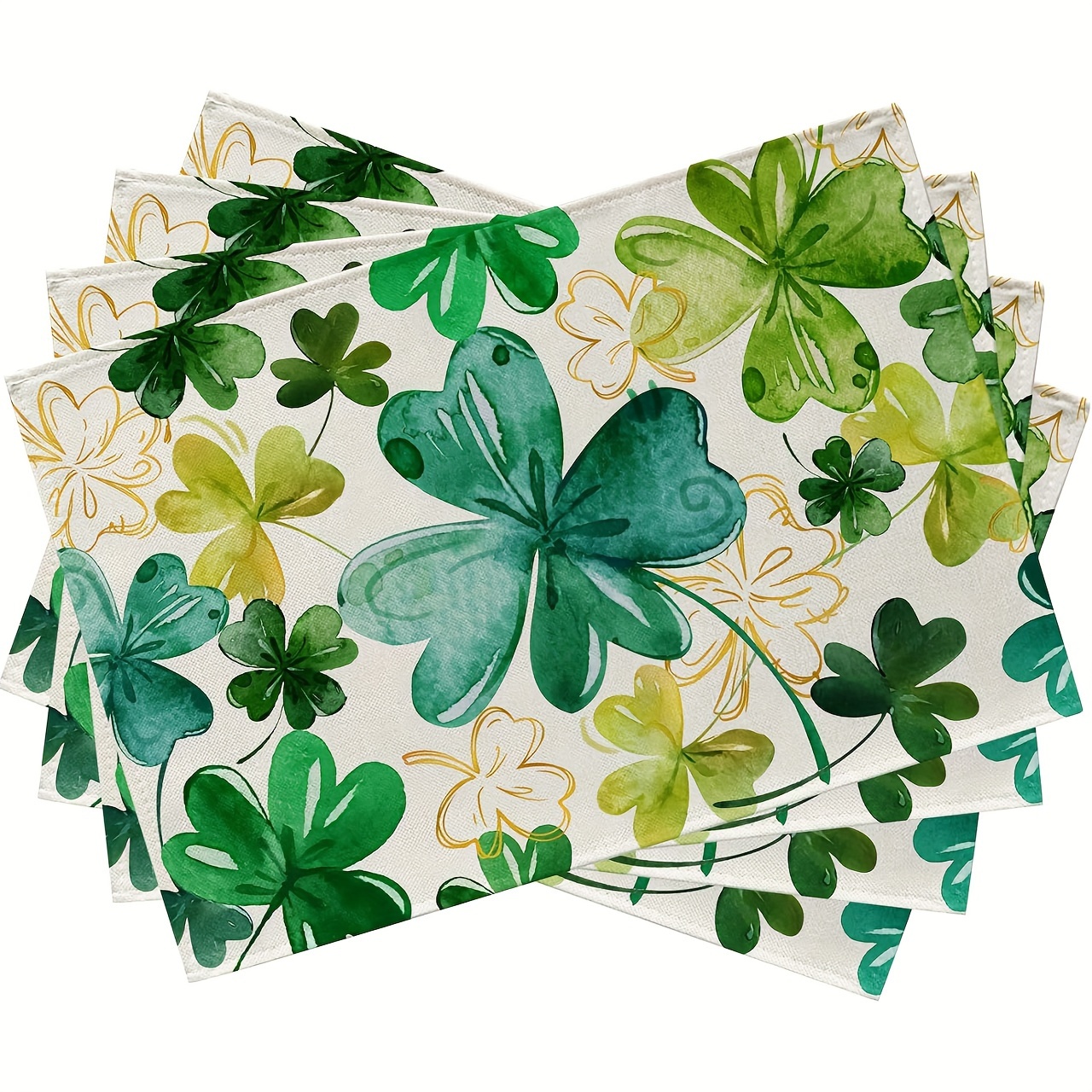 st patricks day cloth placemats