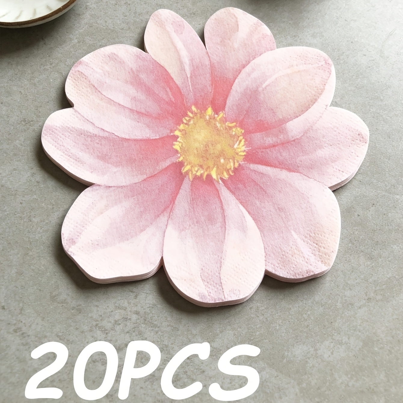TEMU 20 serviettes de , serviettes en papier florales, décorations de fête de printemps, décoration de table pour fête prénuptiale de mariage