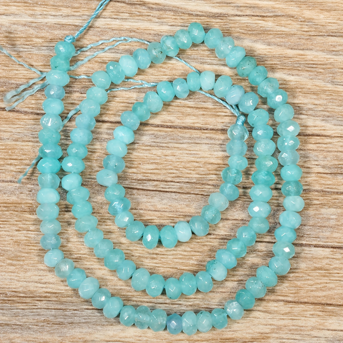 E-shop Lose facettierte Naturperlen - 4X2mm, geeignet für die Herstellung von Schmuck wie Halsketten, Armbänder, Ohrringe, Fußkettchen und andere