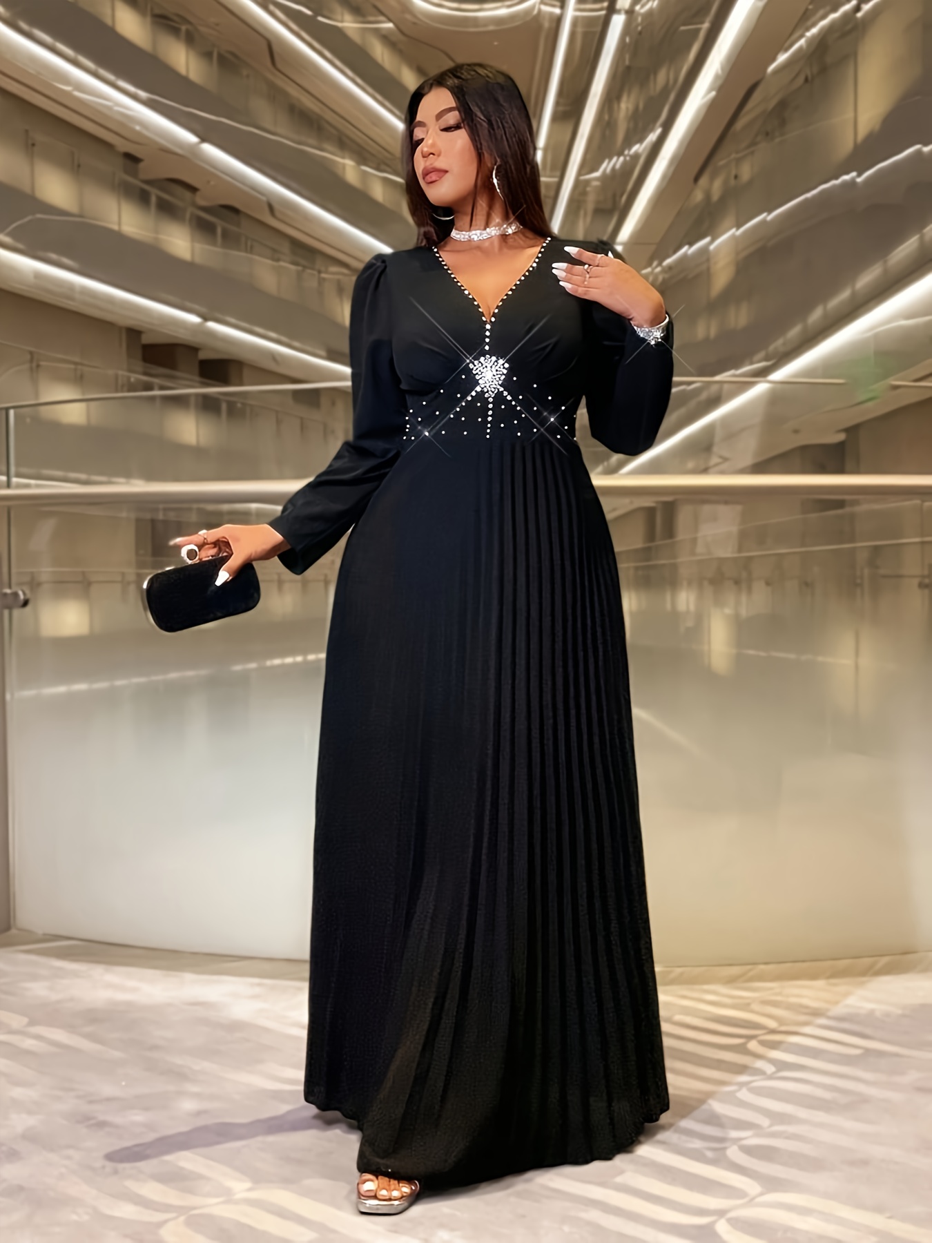 plus size plus size plus size womens elegant ruched hem long - Temu Nigeria