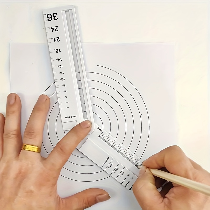 YSSTT3ANIG 360 Degree Thick Protractor Circle Ruler Drawing Ruler Accurate Mathematical Circle Template 16 Circle Size B57 697