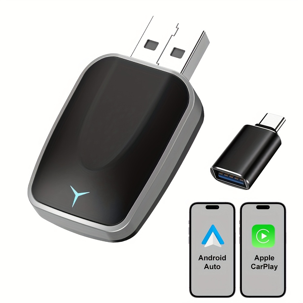 2in1 wireless CarPlay&Android Auto adapter, supports original