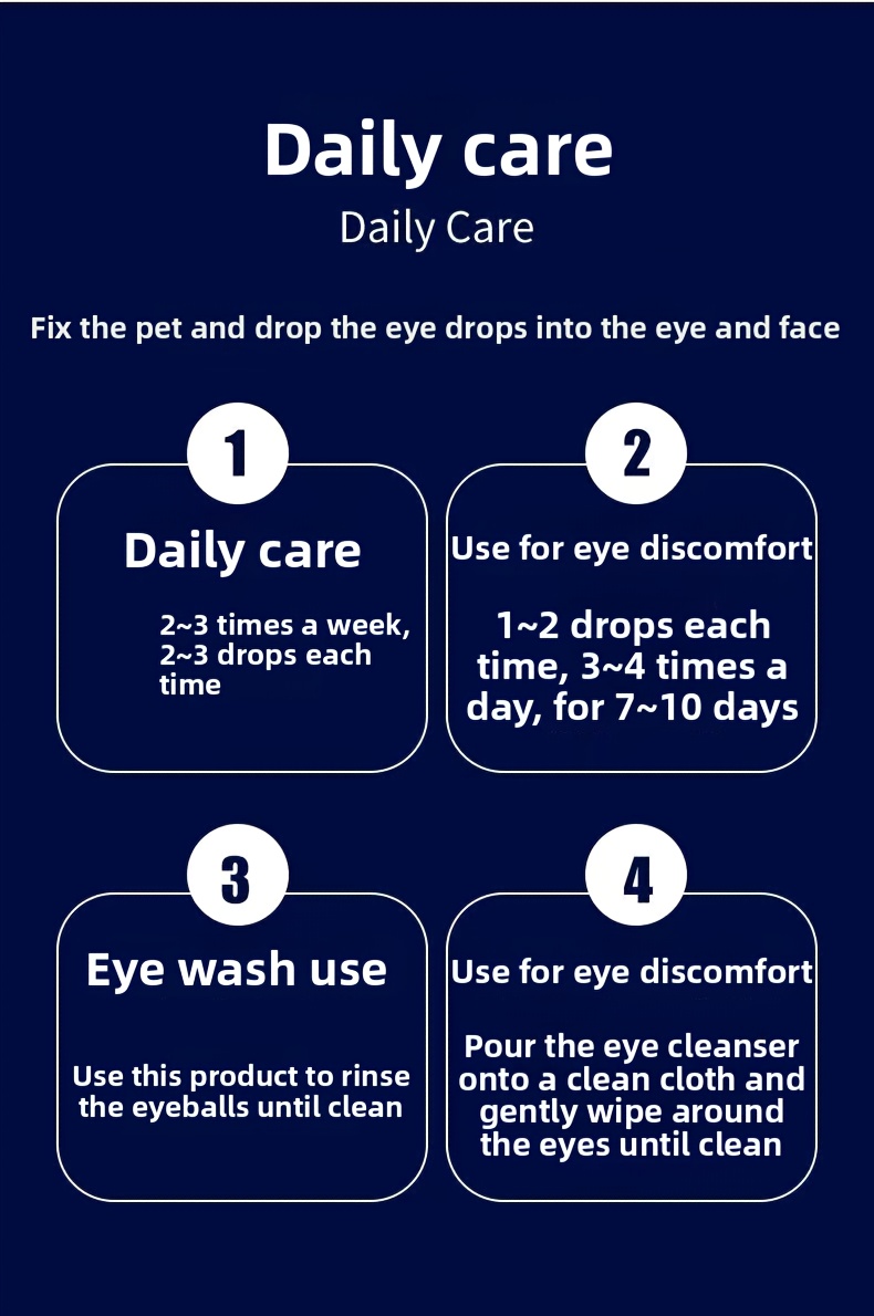 PETCLEAR Pet Eye Wash Solution Is a Professional Eye Cleaning Pet Care Product That Gently and Effectively Cleans Pets' Eyes, Helping to Remove Eye Secretions, Dust, and More. The Bottle Measures Approximately 13cm/5.12inch in Height and 7cm/2.76inch