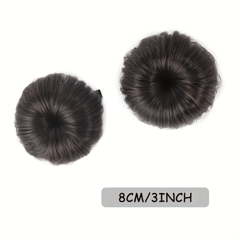 a set of synthetic small hair buns with duckbill clips Product details 3