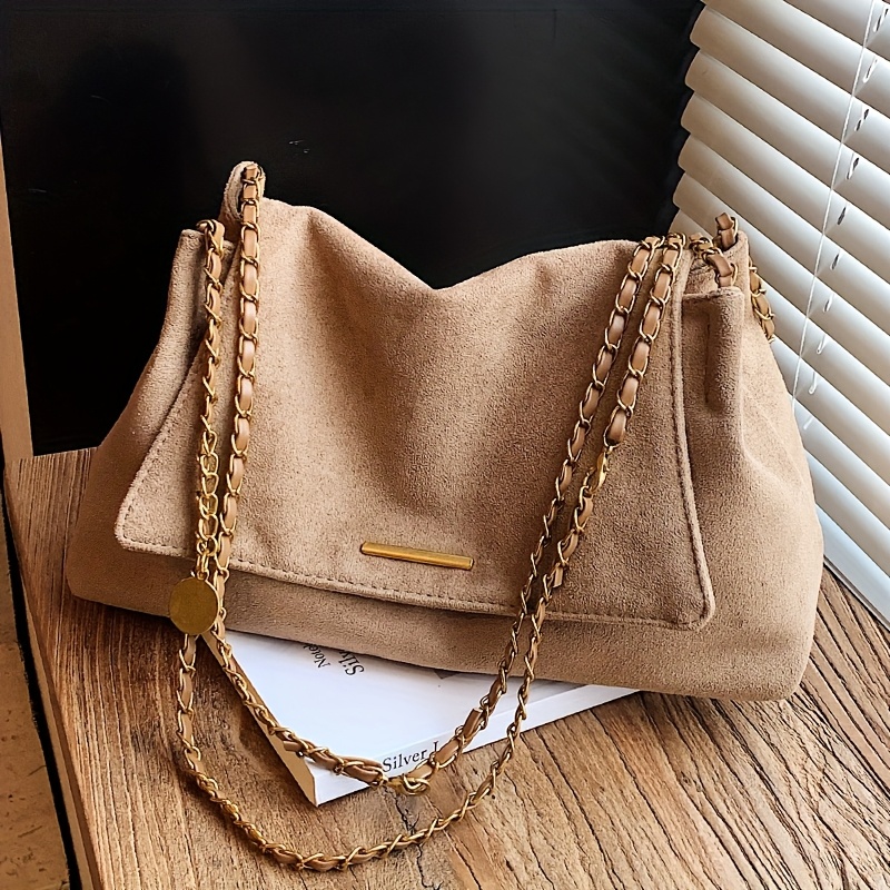 TEMU Vintage Autumn/winter Relaxed Style Women'-shoulder Bag With Design, Worn As A Single-shoulder Bag Or Crossbody, Simple, Elegant, Spacious, And