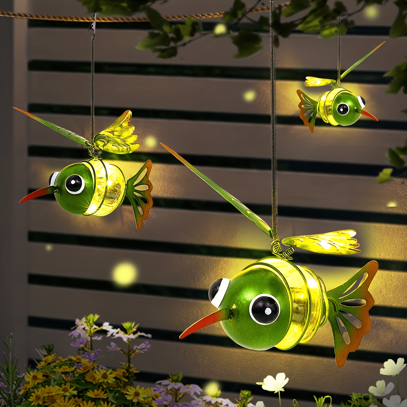 bee solar light sold on Temu United States