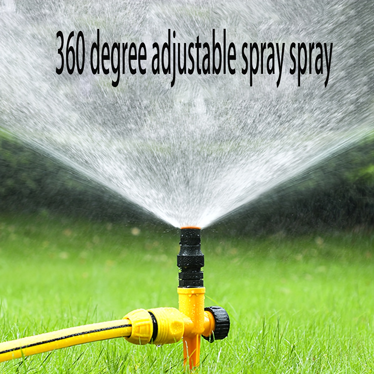 

Tow-behind-style Lawn Sprinkler, 360 Degree Adjustable Spray, Linkable Design For Expanded Irrigation Coverage, Durable Plastic Material With Multiple Sprayer Components Set For Garden Watering