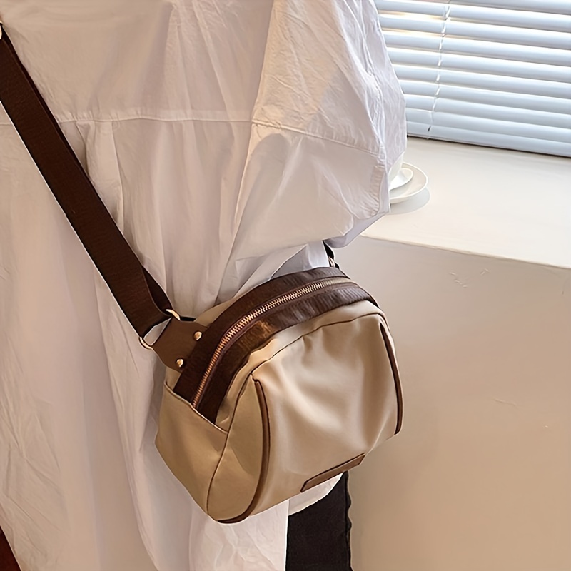 Fashion Casual Crossbody Bag Simple Versatile Nylon Shoulder - Temu
