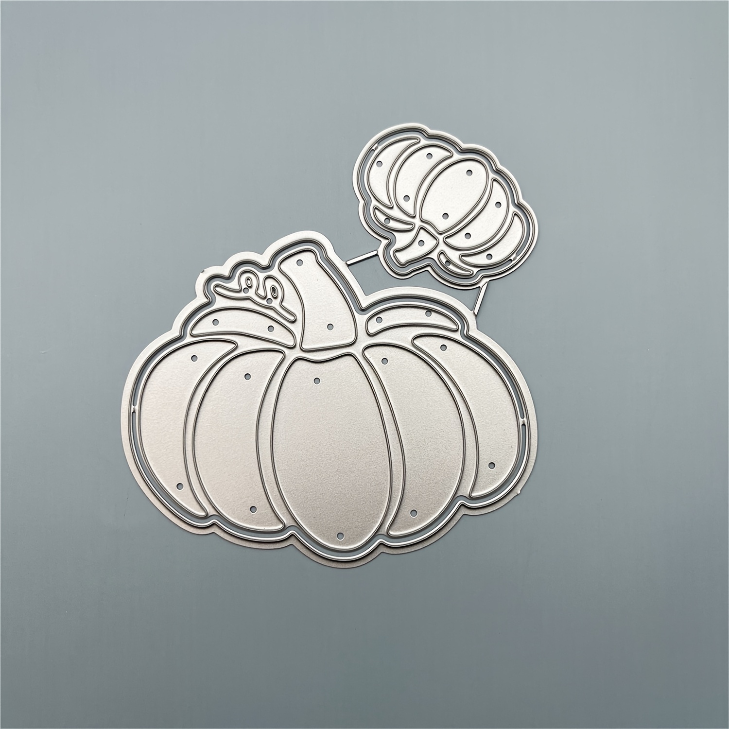 Image of 1pc Creative Metal Pumpkin Thanksgiving Cutting Dies For Scrapbooking, Suitable For Making Greeting Cards, Embossing, And Decorating Photo Albums