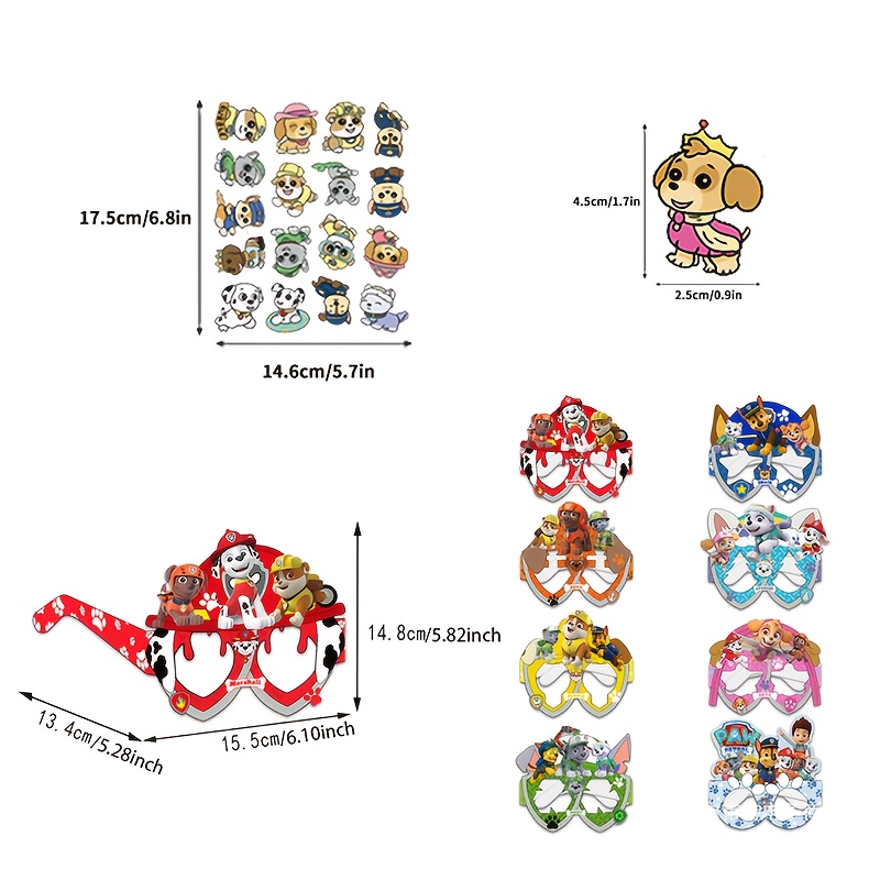 Image of Party Decorations Glasses, Stickers, Diy Stickers, 100pcs Unique Stickers, Party Supplies Set, Cute Cartoon Characters, Trendy , Party Photo Props Christmas,new Year