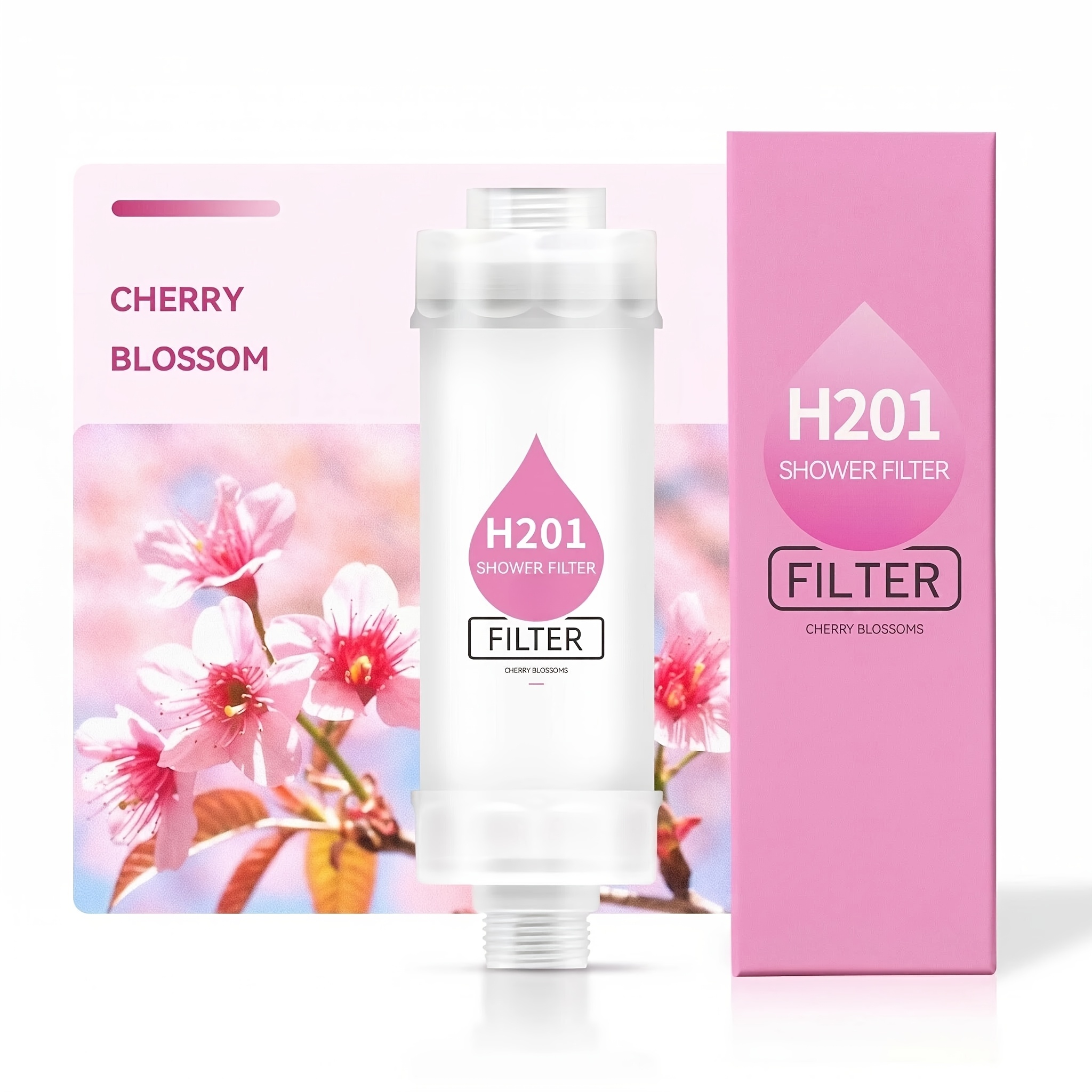 E-shop Aromatherapie Duschkopf Filterkartusche - Badezimmerzubehör, einfache Installation, Vitamin C Duft, geeignet für Home SPA Dusch-Erlebnis,