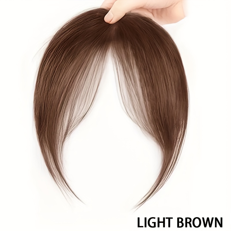 2pcs womens clip in bangs   inch short hair high temperature fiber   face shaping   on installation suitable for daily wear special occasions Product details 6