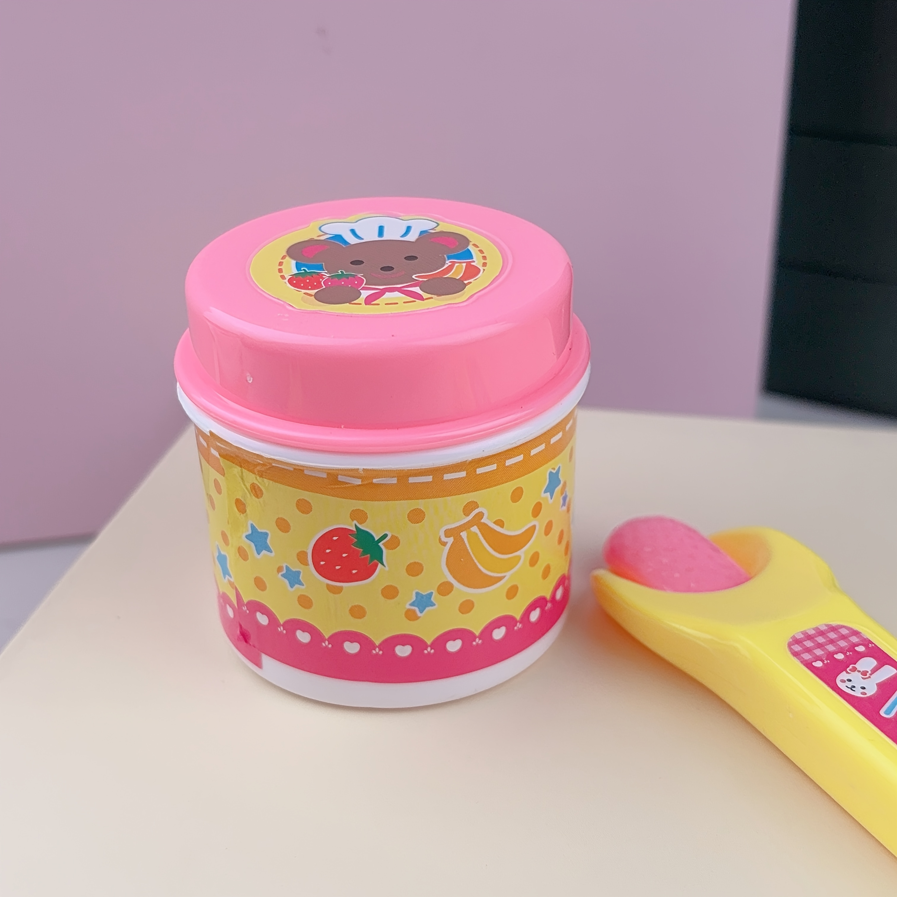 Strawberry Pudding Set Food Feeding Toy Pretend Play Toy Creative Feeding Simulation Game, Scientific Education Toy, Helping Fine Motor And Development, Christmas Gift Halloween Gift