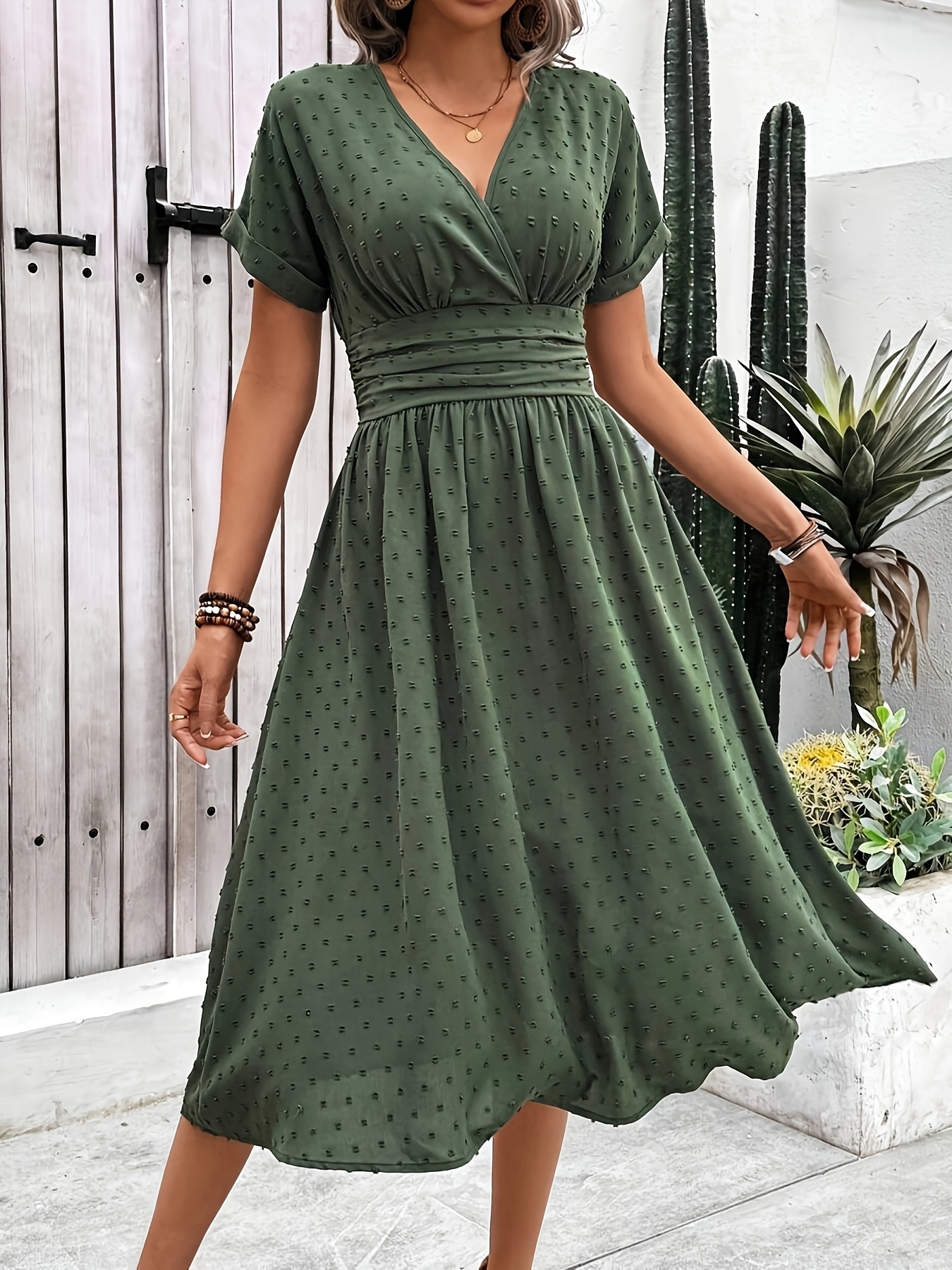 chinese dress ladies Casual Solid Slit Long Sleeve Dress,Simple Prom Dress Y6406 –  Simplepromdress