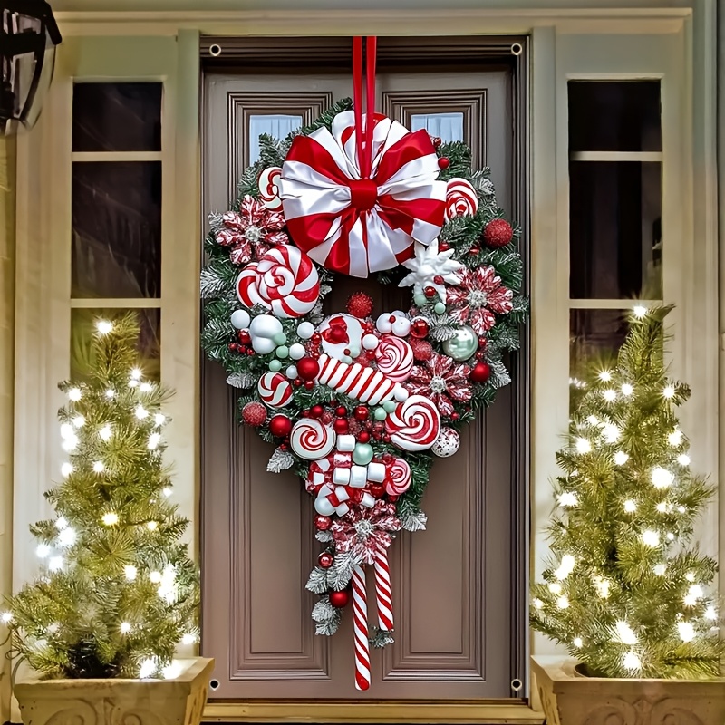 

Polyester Christmas Wreath - Door Decoration, Seasonal Celebrations & Birthday Parties