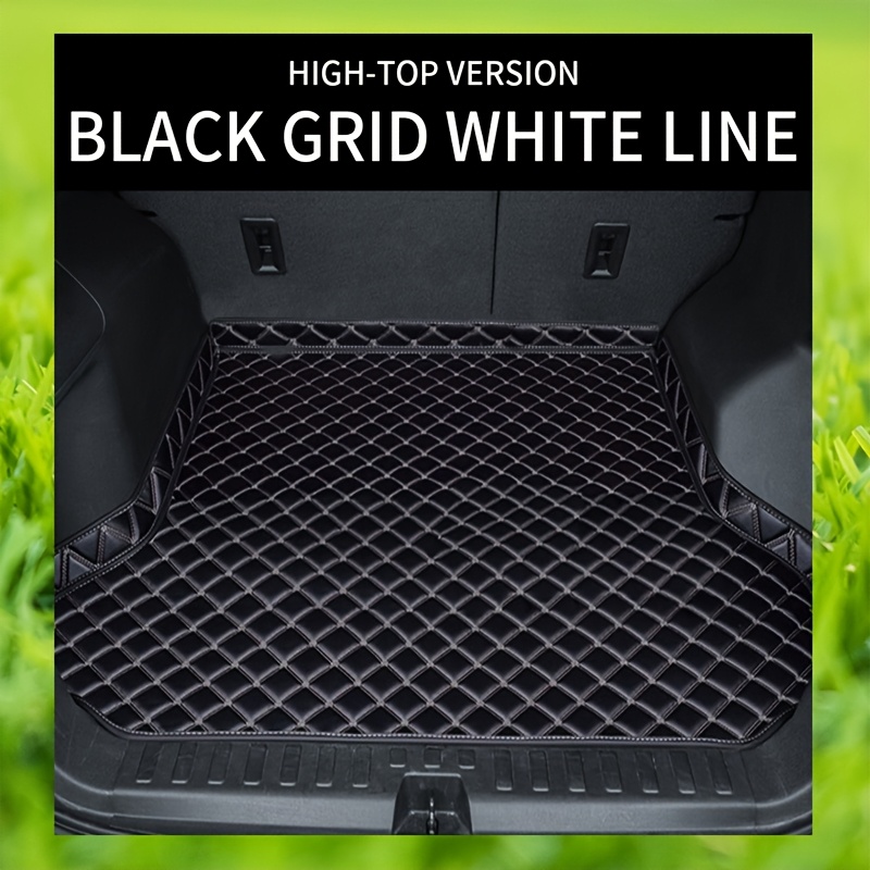 TEMU For A4 2010-2014 Luxury Pu Leather Boot Liner 3d Fit Easy-clean, Durable Car Floor Storage Mat Automotive Interior Accessories