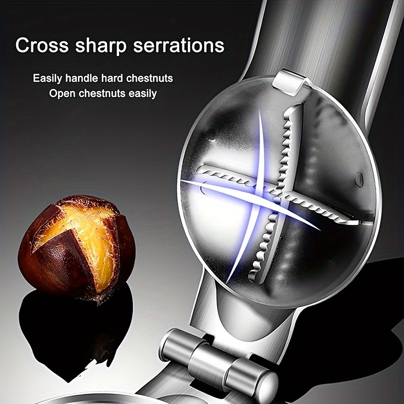 

Stainless Steel : Effortlessly Crack Hard Shells And Remove Pits