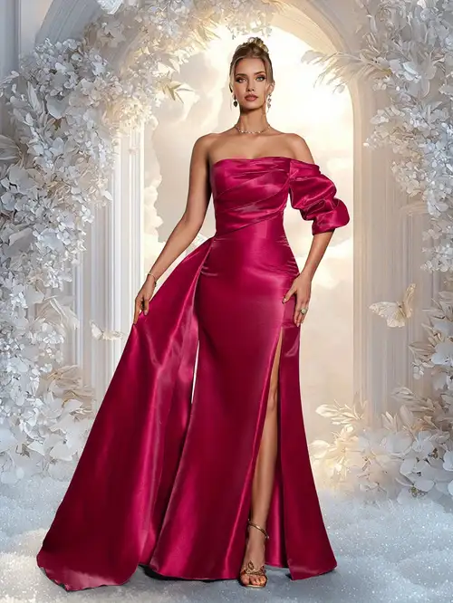 off-shoulder fish tail dress, elegant fashionable maxi dress for women, party dresses 2025 new , evening gowns, hostess performance dresses, bridesmaid dresses, prom evenings, concert performances, awards ceremony dresses, stylish boutique dresses - off-shoulder fish tail dress, elegant fashionable maxi dress for women, party dresses 2025 new , evening gowns, hostess performance dresses, bridesmaid dresses, prom evenings, concert performances, awards ceremony dresses, stylish boutique dresses -