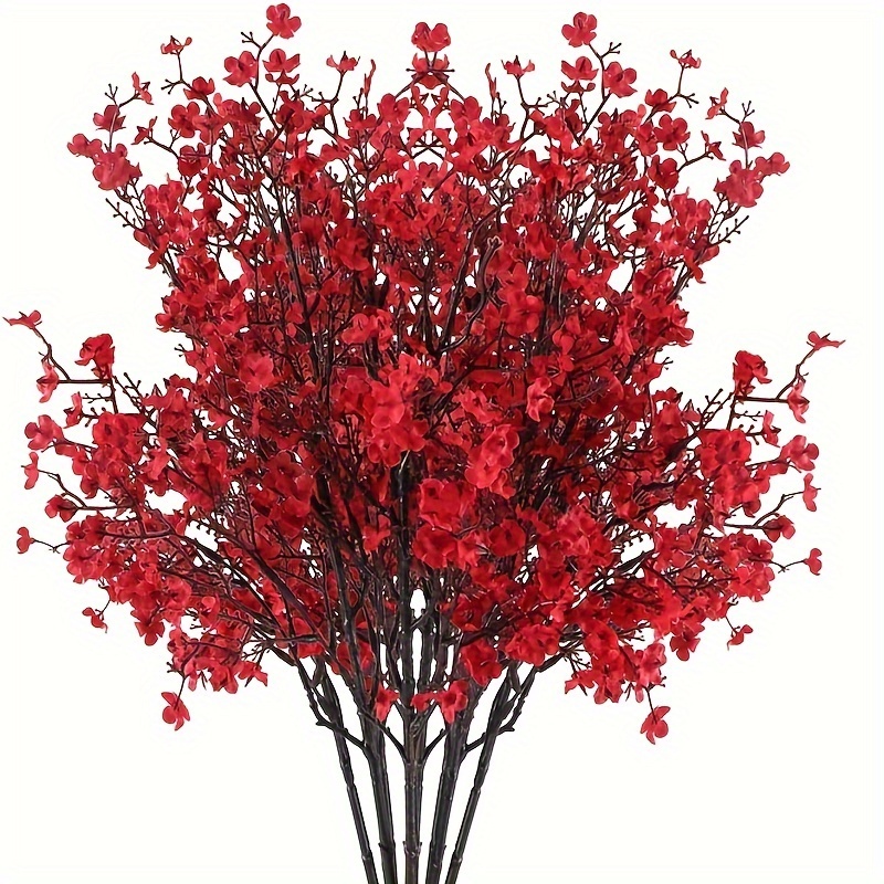 

8pcs Red Set - Plants For Weddings, Parties & Decorations - For Christmas, Halloween, 's Day &