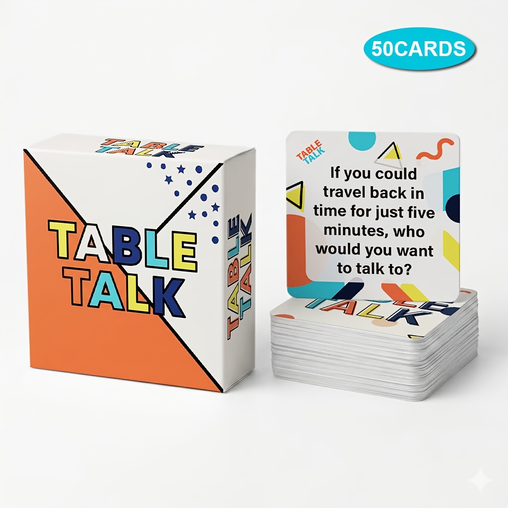 TEMU Table Talk - Effortless And Fun Conversation And . Draw Cards, Loud, Share Genuine Answers. , No Pressure To Score. Just Listening To 's Stories