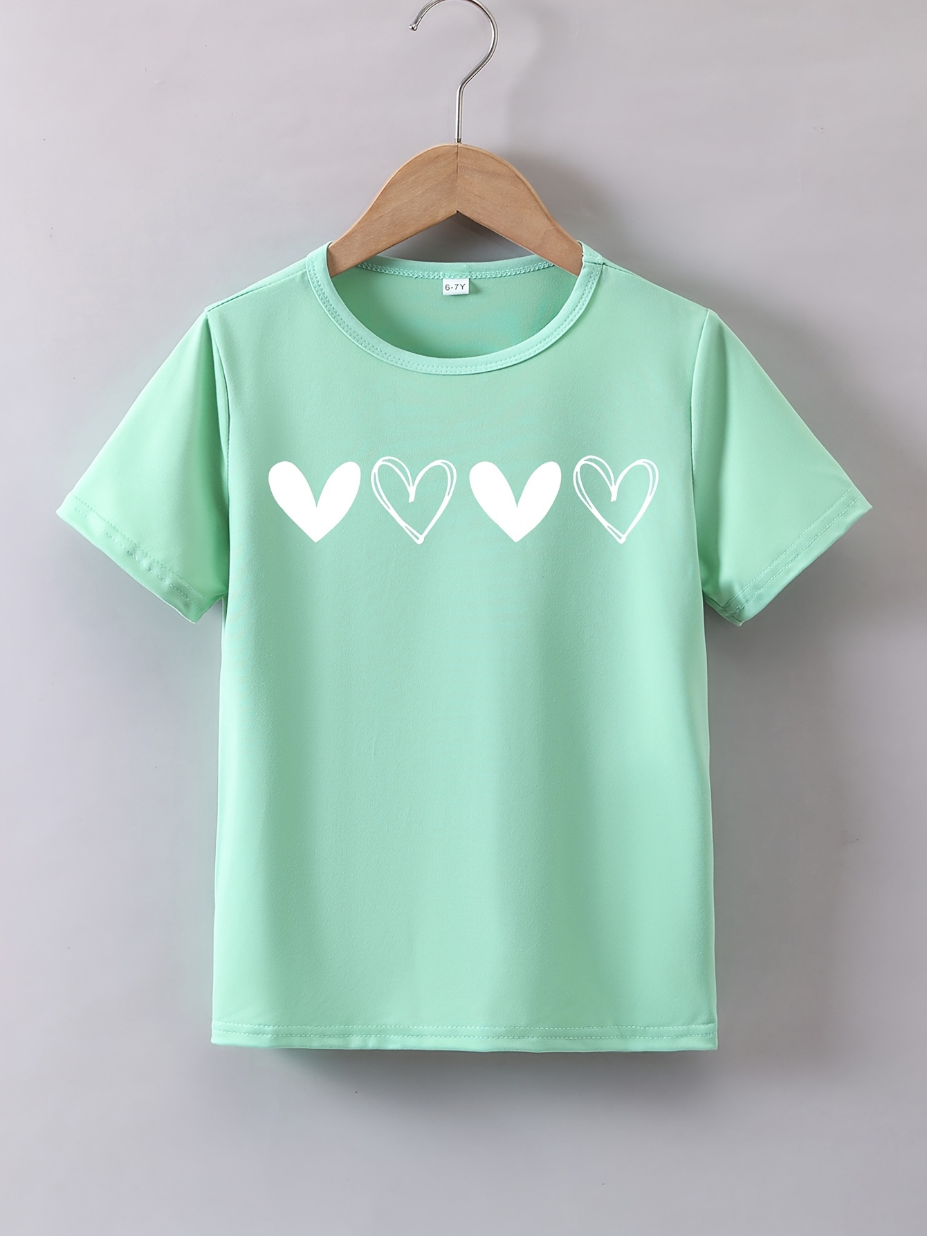 T-shirt Basique Manches Courtes Pour Fille NEW YORK CITY - Rouge, Taille 14 - Coton Doux Et Confortable, Idéal Pour Toutes Les Saisons
